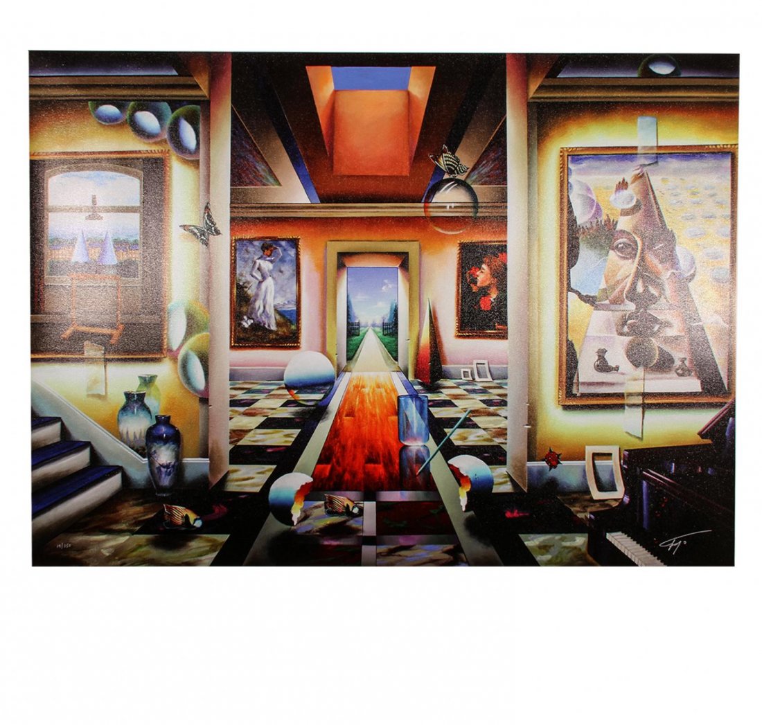 Into the Garden By Ferjo EB9: Into the Garden By Ferjo EB9. New Condition. XP106JW. Ferjo: giclee on canvas. The dimensions of this piece are 36x50".