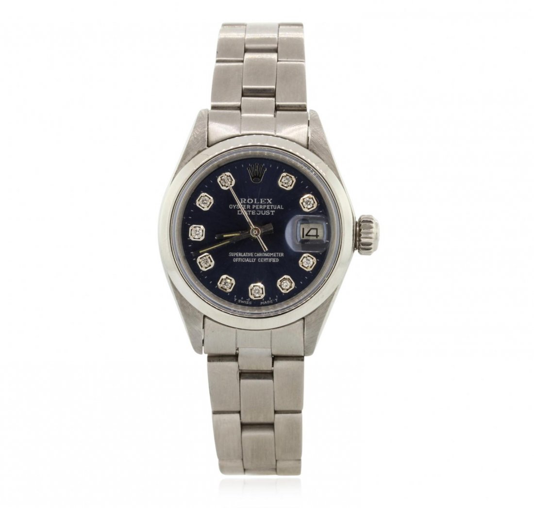 Ladies Rolex Stainless Steel DateJust Wristwatch A7341: Ladies Rolex Stainless Steel DateJust Wristwatch A7341. G-4 Average Condition! KT3522GS. One ladies, hand crafted & machine milled Rolex DateJust Model stainless steel wristwatch electronically tested