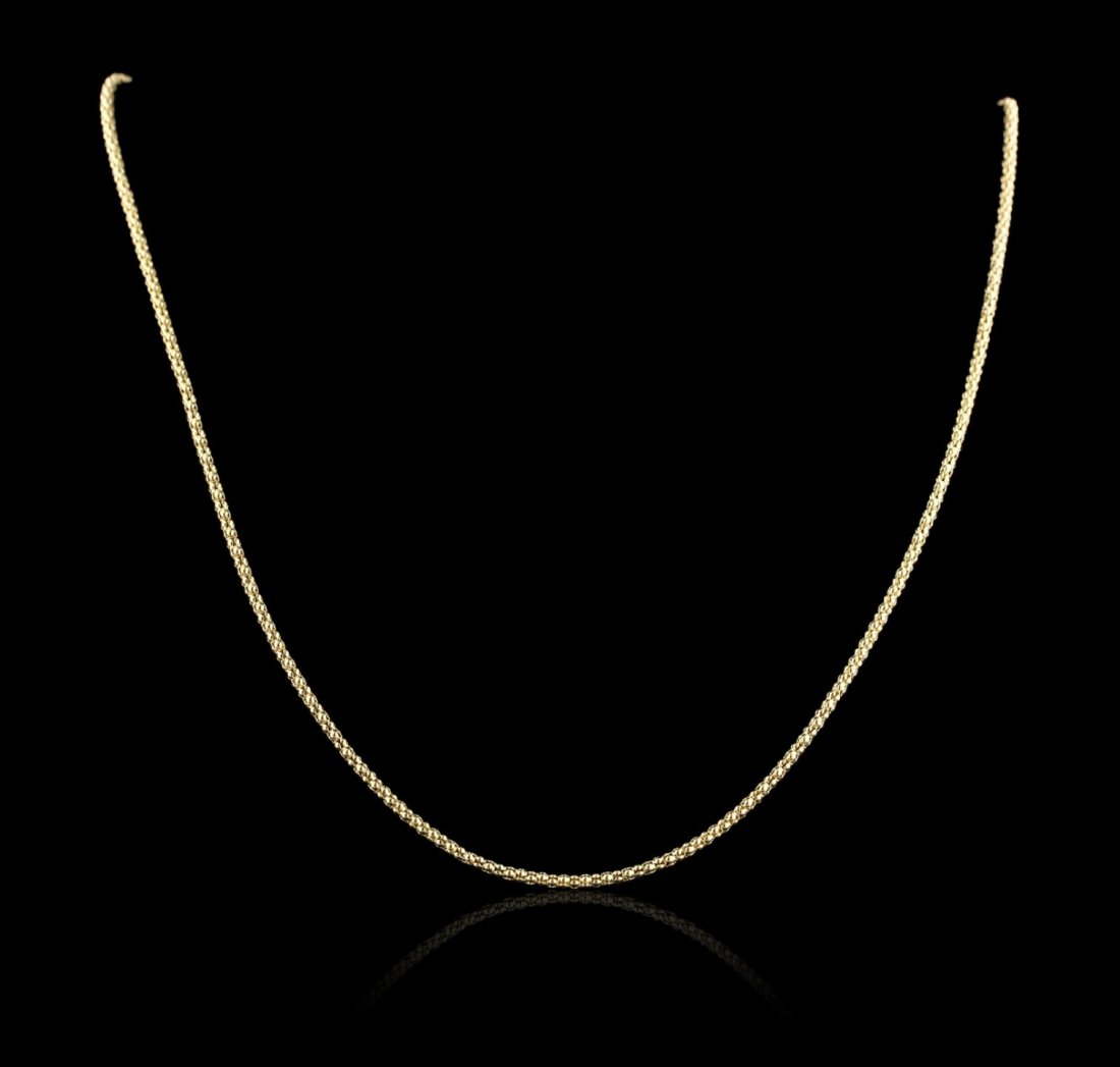 14KT Yellow Gold Ball Link Chain Necklace GB4791: 14KT Yellow Gold Ball Link Chain Necklace GB4791. Good Condition! TF453ES. One necklace featuring: 6.40 grams of 14KT yellow gold.