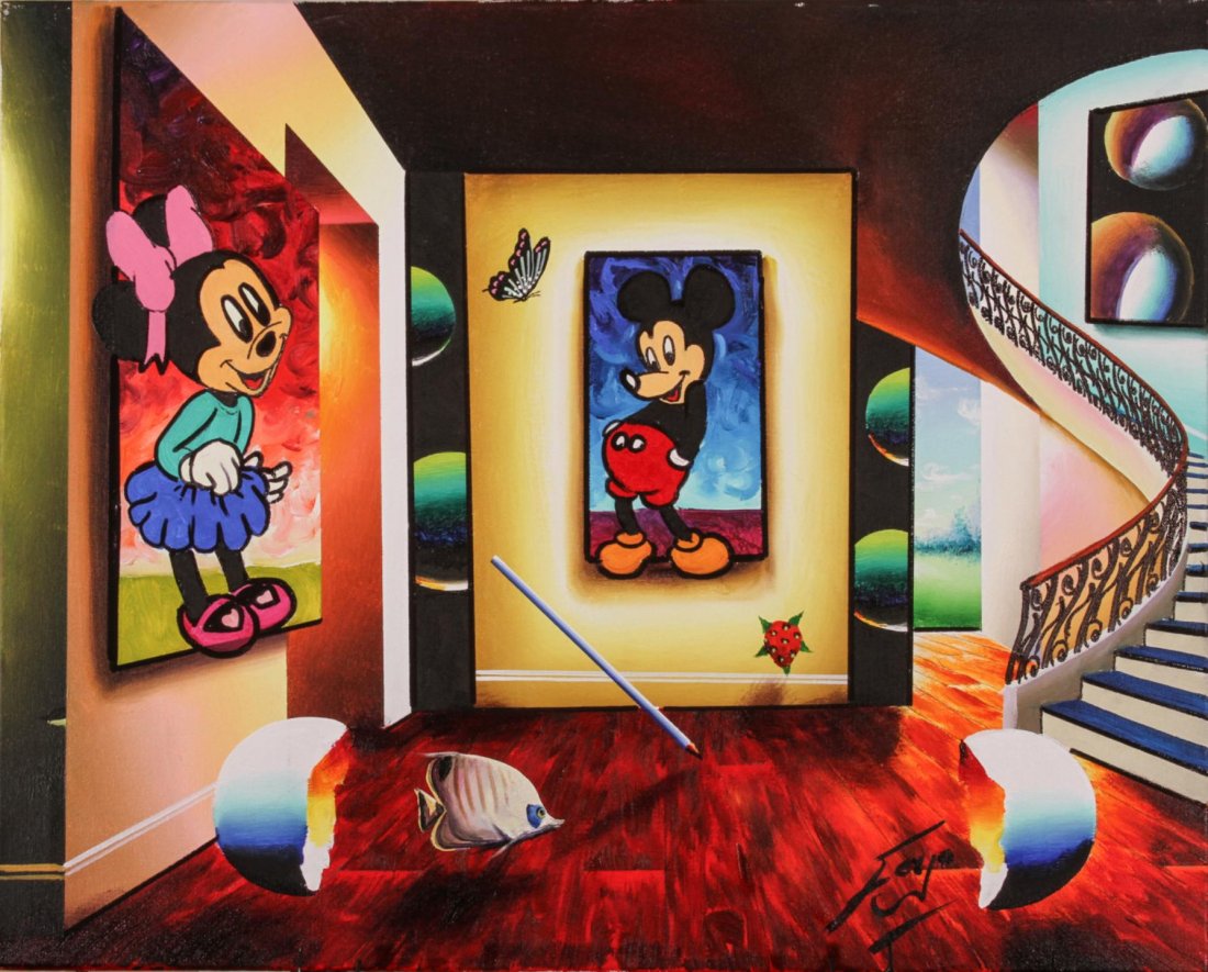 My Sweet Heart of Love by Ferjo EB50: My Sweet Heart of Love by Ferjo EB50. New Condition! XS3002RE. Ferjo: Oil on Canvas, 24''x30''. Authentic hand signed original oil painting.