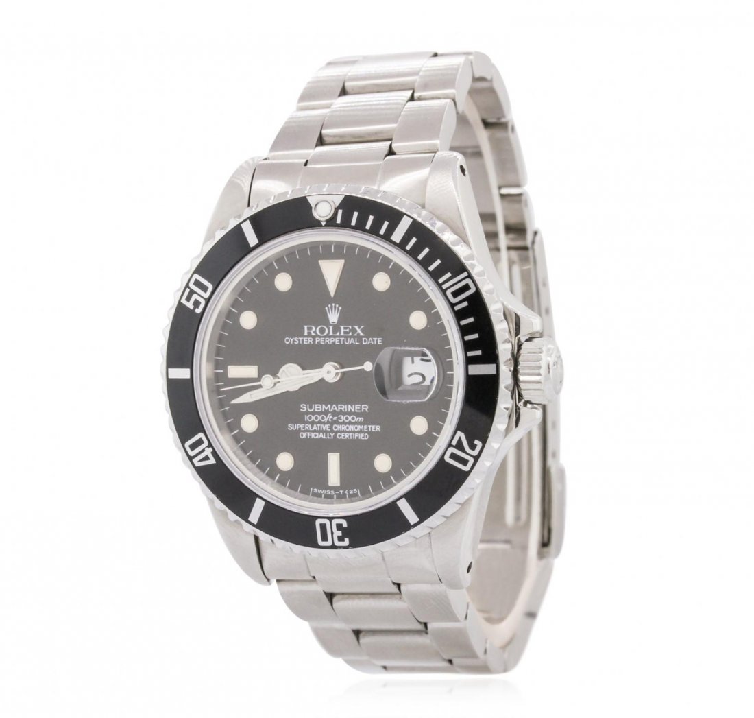 Gent's Stainless Steel Rolex Submariner Watch GB5923: Gent's Stainless Steel Rolex Submariner Watch GB5923. G-7 Near Mint Condition! XC8054KN. One, hand crafted & machine milled Rolex Men's Oyster Perpetual Submariner wristwatch stainless steel. Referenc