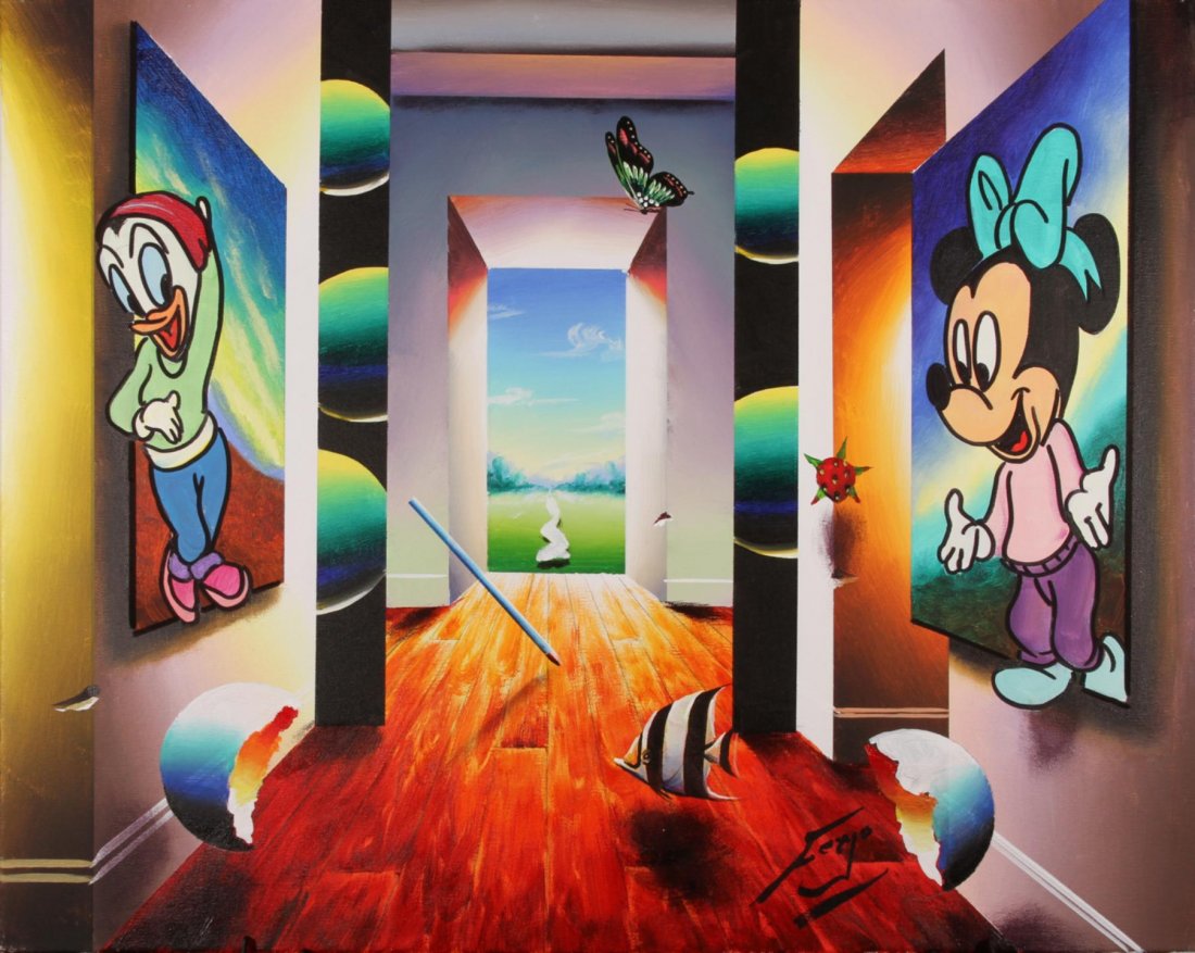 Happy to See You by Ferjo EB46: Happy to See You by Ferjo EB46. New Condition! WZ5002EA. Ferjo: Oil on Canvas, 24''x30''. Authentic hand signed original oil painting.