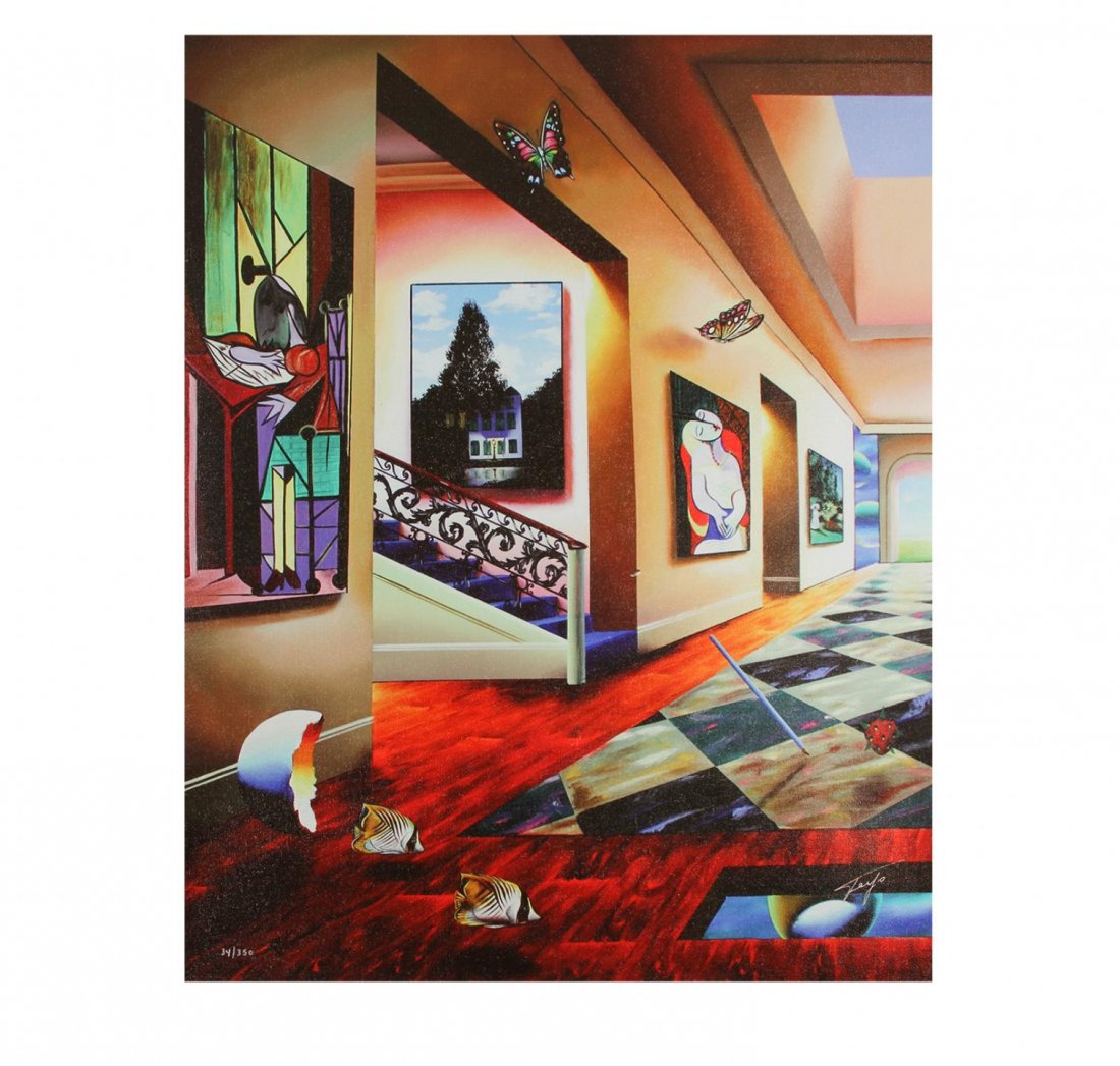 Perfect Afternoon Left by Ferjo EB26: Perfect Afternoon Left by Ferjo EB26. New Condition! GF703JP. Ferjo: Giclee, 30''x24''. Printed in 2010. 350 editions on canvas, 99 artist proofs on canvas, 50 hors commerce on canvas, 99 hand embelli