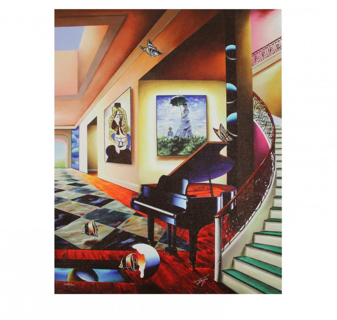 Perfect Afternoon Right by Ferjo EB27: Perfect Afternoon Right by Ferjo EB27. New Condition! DG403GB. Ferjo: Giclee, 30''x24''. Printed in 2010. 350 editions on canvas, 99 artist proofs on canvas, 50 hors commerce on canvas, 99 hand embell