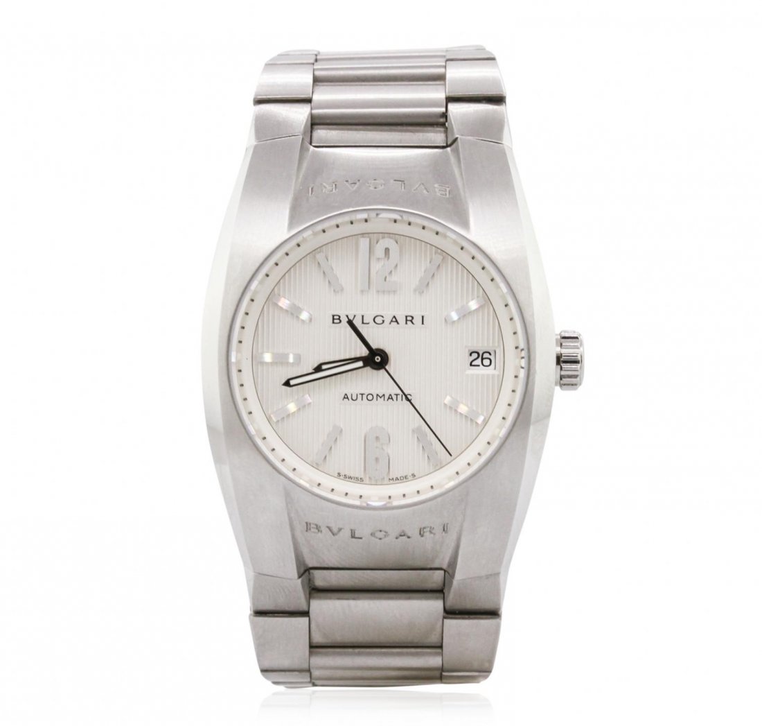 Gents Stainless Steel Bvlgari Wristwatch GB5992: Gents Stainless Steel Bvlgari Wristwatch GB5992. Good Condition! RM7041CJ. One gents Bvlgari Ergon EG 30 S Wristwatch featuring: Stainless Steel Bracelet, Lugs, Crown, 40mm Case and Bezel with second