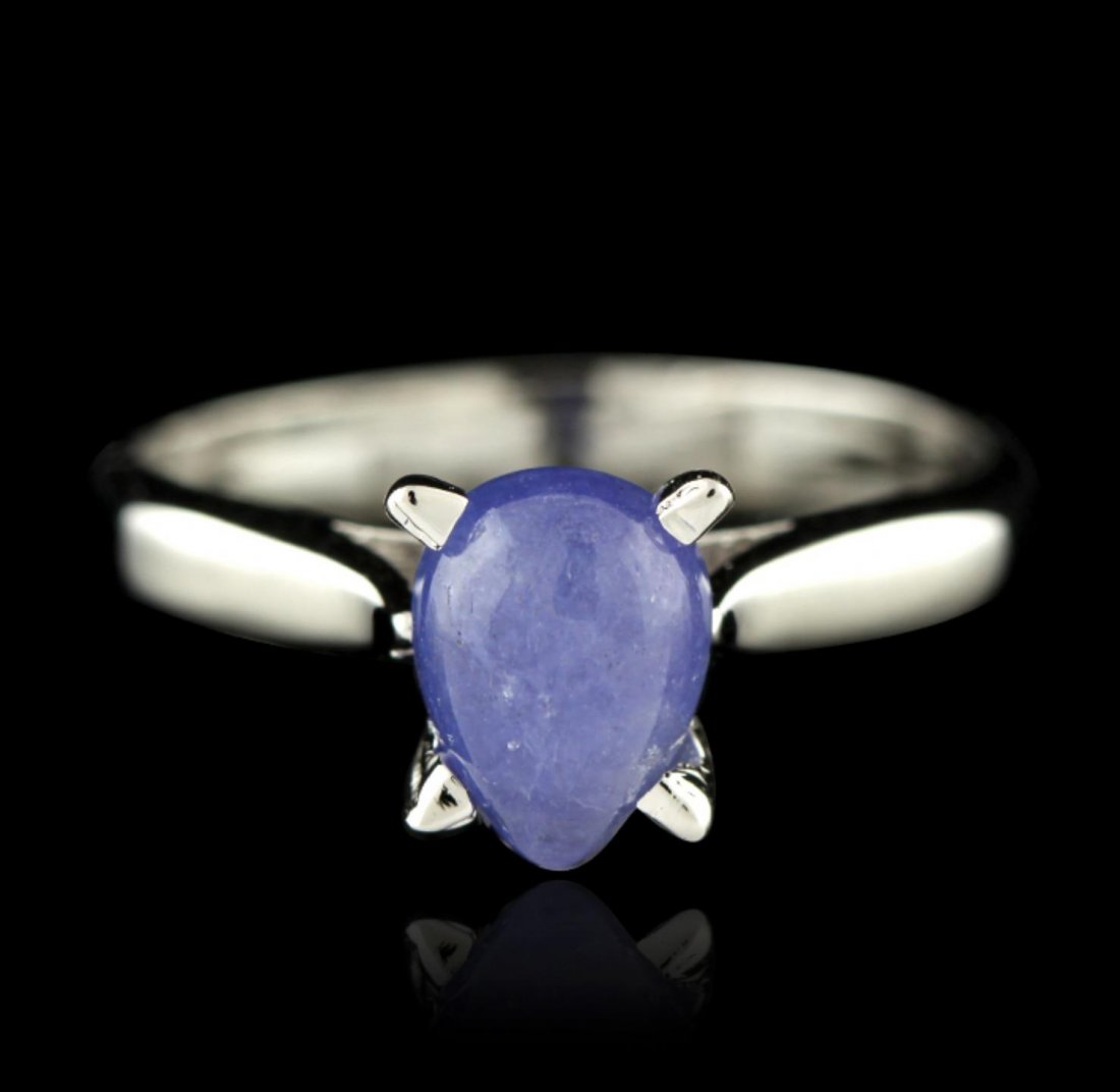 SILVER 2.85ct Tanzanite Ring SLV512: SILVER 2.85ct Tanzanite Ring SLV512. New Condition! BG201PT. One electronically tested 925 silver ladies cast tanzanite solitaire ring with a bright polish finish. The featured tanzanite is supported 