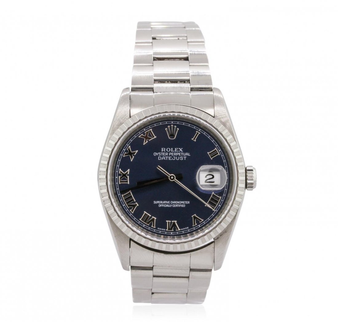 Gents Rolex DateJust Stainless Steel Wristwatch A9970: Gents Rolex DateJust Stainless Steel Wristwatch A9970. G-6 Extra Fine Condition! DM8004WM. One gents, hand crafted & machine milled Rolex Stainless Steel DateJust wristwatch electronically tested, Cas