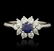 Platinum Tiffany & Co 0.58ctw Sapphire & 0.54ctw