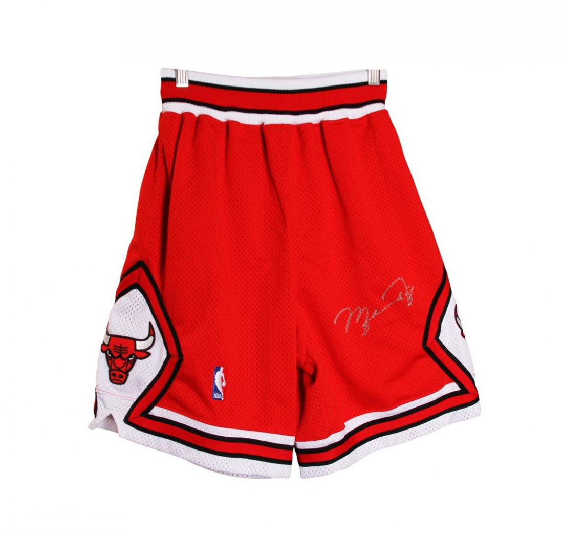 Michael Jordan Autographed Shorts: Michael Jordan Autographed Shorts. Comes with Certificate of Authenticity.