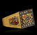 21KT Yellow Gold and Pink Diamond Ring - 2
