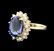 14KT Yellow Gold 5.44ct Tanzanite and Diamond Ring - 2