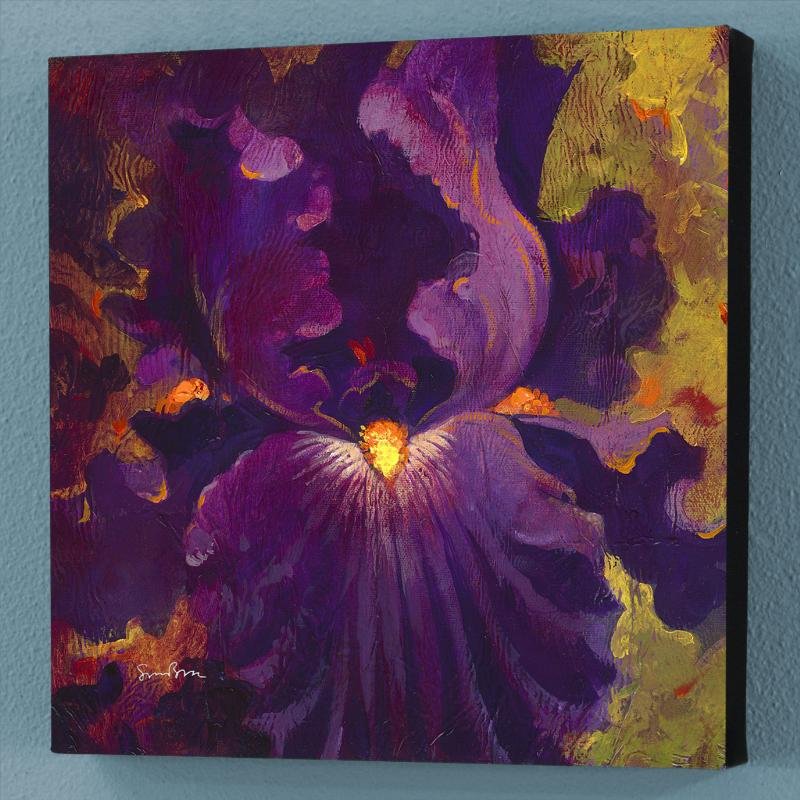 Beautiful Dreamer by Simon Bull: Simon Bull depicts gleaming flowers with bold hues and delicate details, creating graceful and elegant pieces of art. "Beautiful Dreamer" is a limited edition giclee on canvas, numbered and bearing Bu