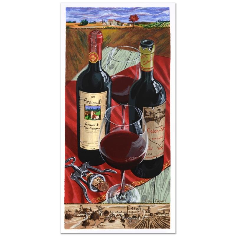 Romantic Interlude by Dima Gorban: "Romantic Interlude" is a limited edition serigraph on paper, numbered and hand signed by Dima Gorban. Includes Certificate of Authenticity! Measures approx. 16" x 31" (with border), 13.5" x 28.5" (im