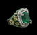 Two-Tone GIA Certified 10.34ctw Emerald and Diamond - 2