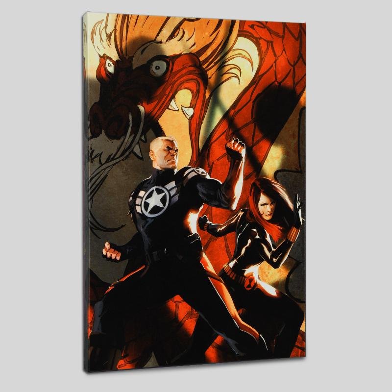 Secret Avengers #6 by Marvel Comics: A piece of comic book history, this limited edition print, drawn by Marko Djurdjevic, depicts Steve Rogers and Black Widow. Marko Djurdjevic was discovered by Marvel after posting a series of re-desig