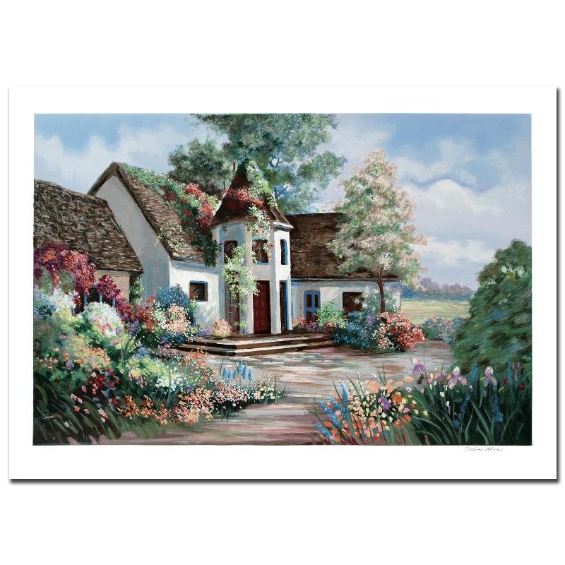 Early Morning Sunlight by Earlene Moses: "Early Morning Sunlight" is a limited edition serigraph on paper, numbered and hand by Earlene Moses. Includes Certificate of Authenticity! Measures approx. 36" x 27" (with border), 36" x 24" (image).