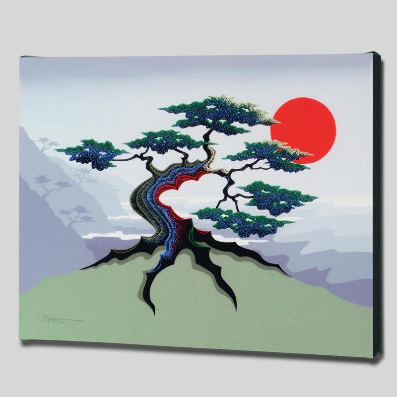 KI by Holt, Larissa: Larissa Holt, a student of distinguished artist Eyvind Earle(1916-2000), uses bold colors and breathtaking scenery to create images of Nature in her own unique style. "KI" is a limited edition giclee