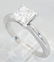 GIA Cert 1.01ct Diamond Ring - 14KT White Gold - 2