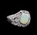 1.02ct Opal and Diamond Ring - 18KT White Gold