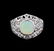 1.02ct Opal and Diamond Ring - 18KT White Gold - 2