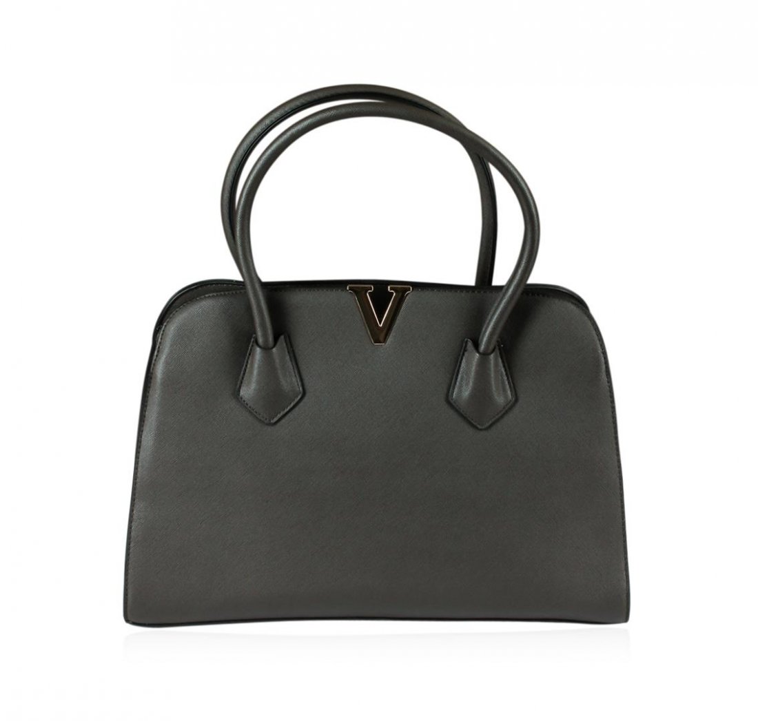 Deep Charcoal Grey Tote Handbag: A Beautiful Deep Charcoal Grey Tote Handbag.