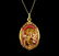 22KT Yellow Gold Indian Theme Pendant With Chain