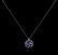 1.68 ctw Blue Sapphire and Diamond Pendant With Chain - - 2