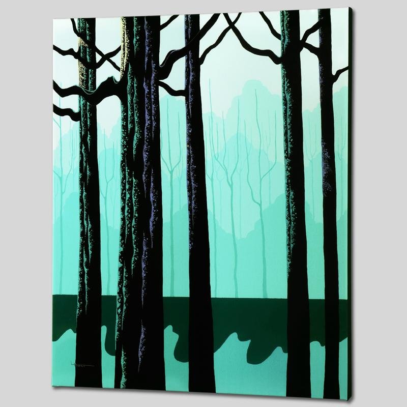 Standing Tall by Holt, Larissa: Larissa Holt, a student of distinguished artist Eyvind Earle(1916-2000), uses bold colors and breathtaking scenery to create images of Nature in her own unique style. "Standing Tall" is a limited edit