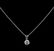 0.46 ctw Diamond Pendant With Chain - 14KT White Gold
