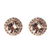 3.36 ctw Morganite and Diamond Earrings - 14KT Rose