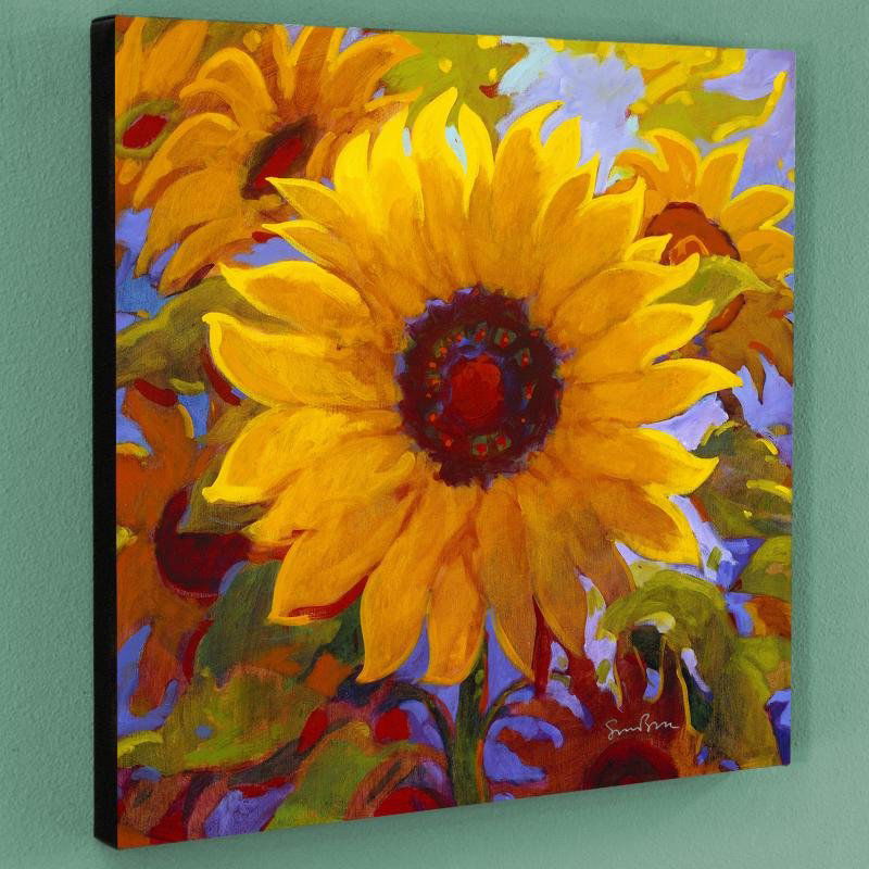 Spellbound by Bull, Simon: Simon Bull depicts gleaming flowers with bold hues and delicate details, creating graceful and elegant pieces of art. "Spellbound" is a limited edition giclee on canvas, numbered and bearing Bull's au