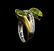 Crayola 2.20 ctw Peridot and White Sapphire Ring - .925 - 4