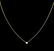 14KT Yellow Gold 0.09 ctw Diamond Solitaire Necklace - 2