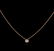 14KT Rose Gold 0.09 ctw Diamond Solitaire Necklace