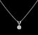 0.22 ctw Diamond Pendant With Chain - 14KT White Gold