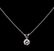 0.55 ctw Diamond Pendant With Chain - 14KT White Gold