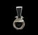 1.07 ctw Blue Sapphire and Diamond Pendant - 14KT White - 2