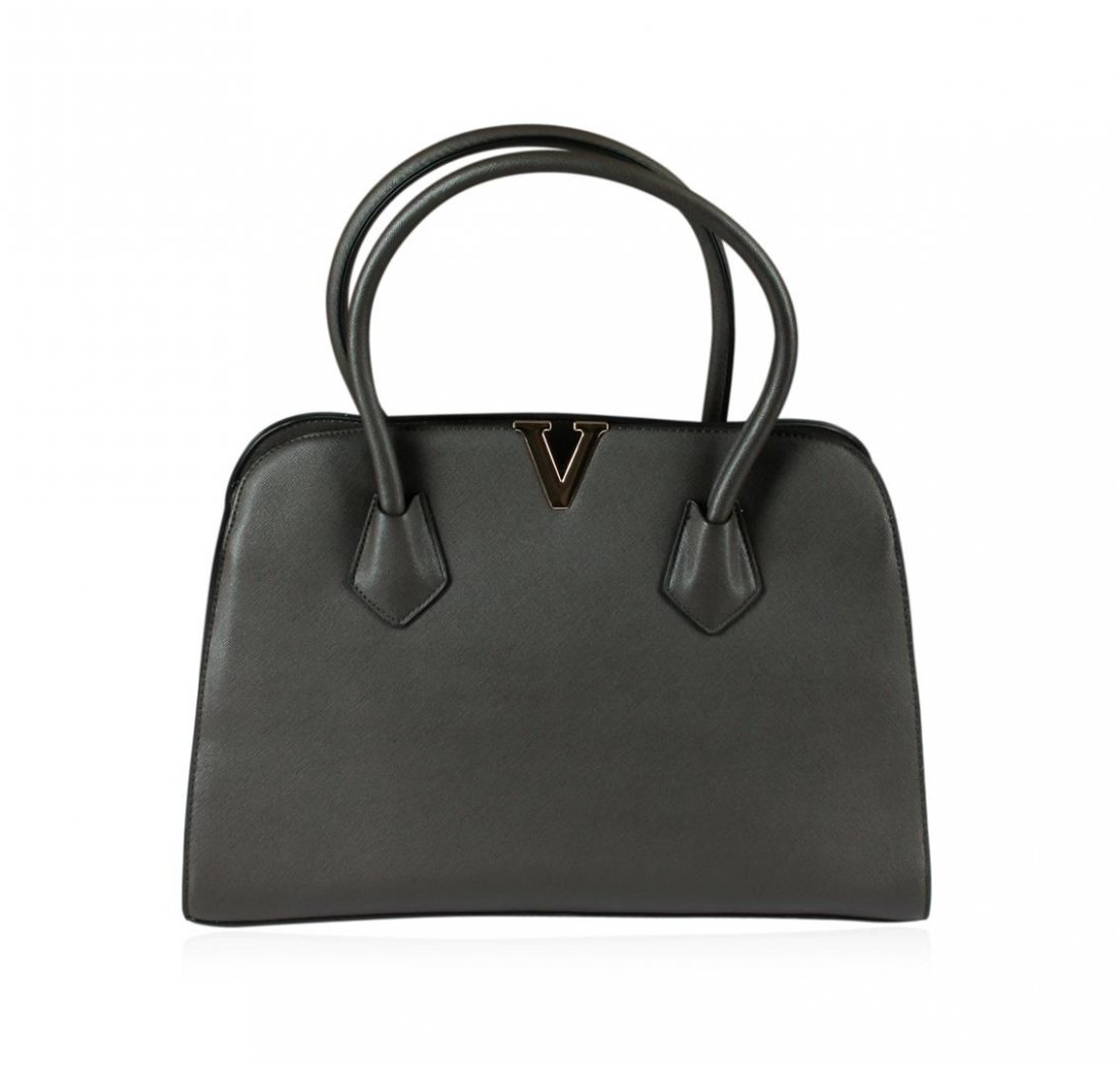 Deep Charcoal Grey Tote Handbag: A Beautiful Deep Charcoal Grey Tote Handbag.