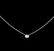 0.10 ctw Diamond Solitaire Necklace - 14KT White Gold