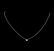 0.10 ctw Diamond Solitaire Necklace - 14KT White Gold - 2