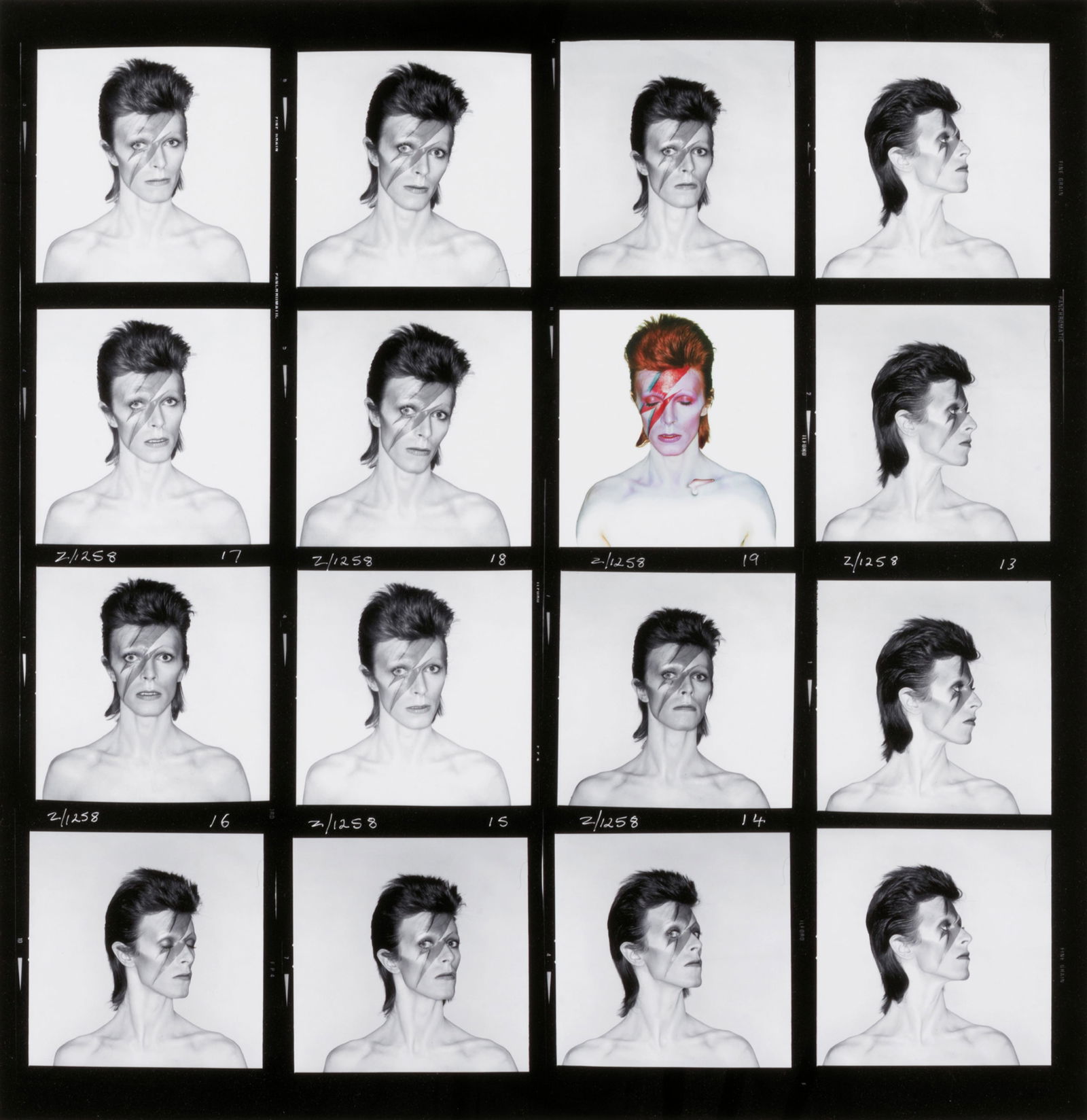 BRIAN DUFFY DAVID BOWIE CONTACT SHEET PRINT (1 of 1)