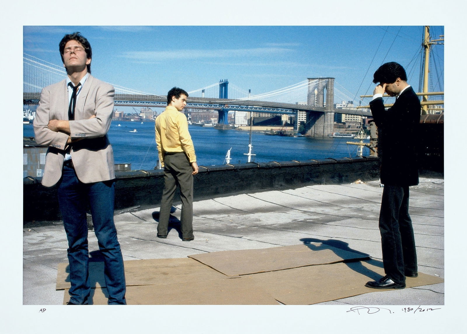 ROBERT LONGO UNTITLED PHOTO: Robert Longo Untitled Photo Print measuring at 15.75x19.5 inches. Plate signed. Printed later.