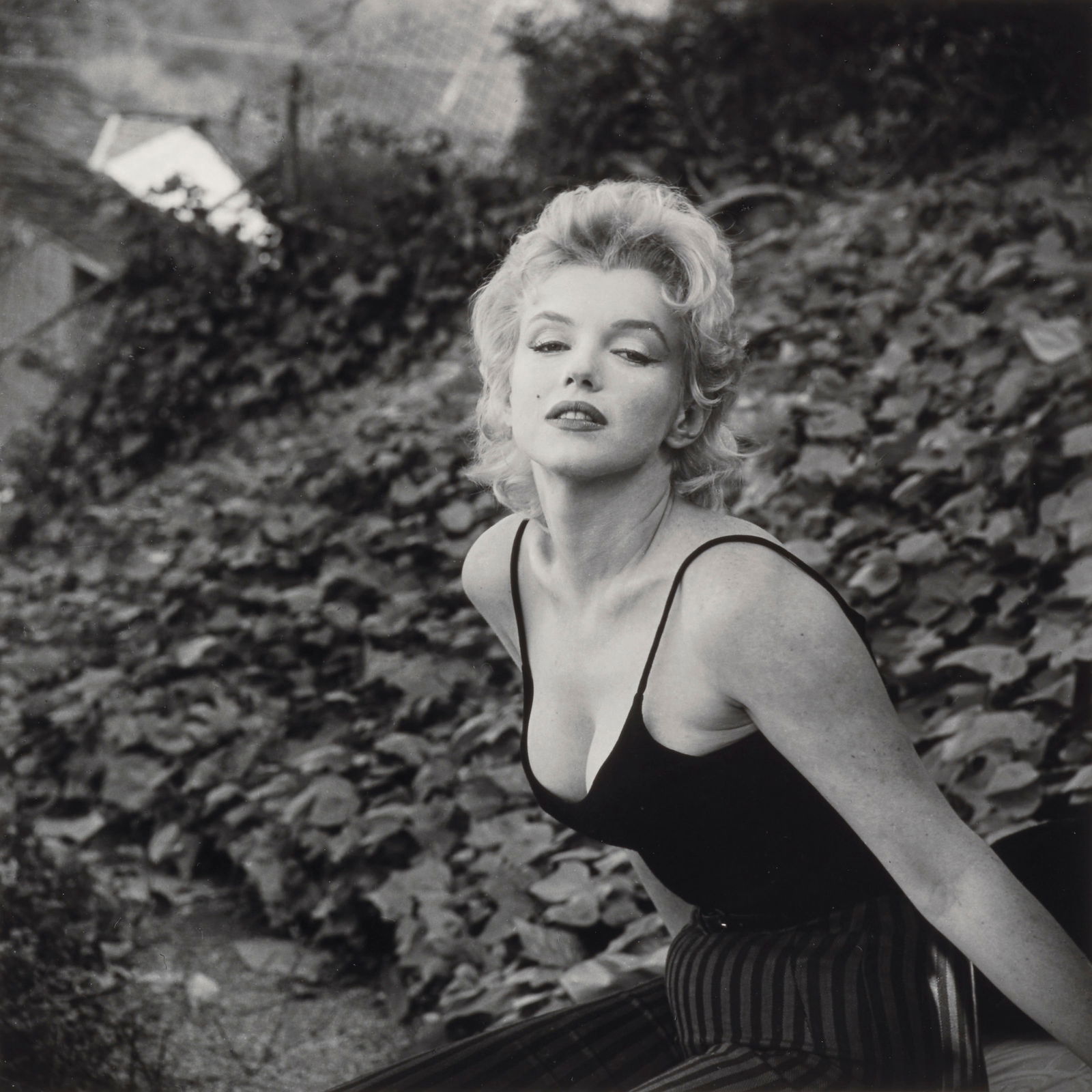 GORDON PARKS MARILYN MONROE PRINT: Gordon Parks Marilyn Monroe Print mounted to conservation board measuring at 12x12 inches. Printed later.
