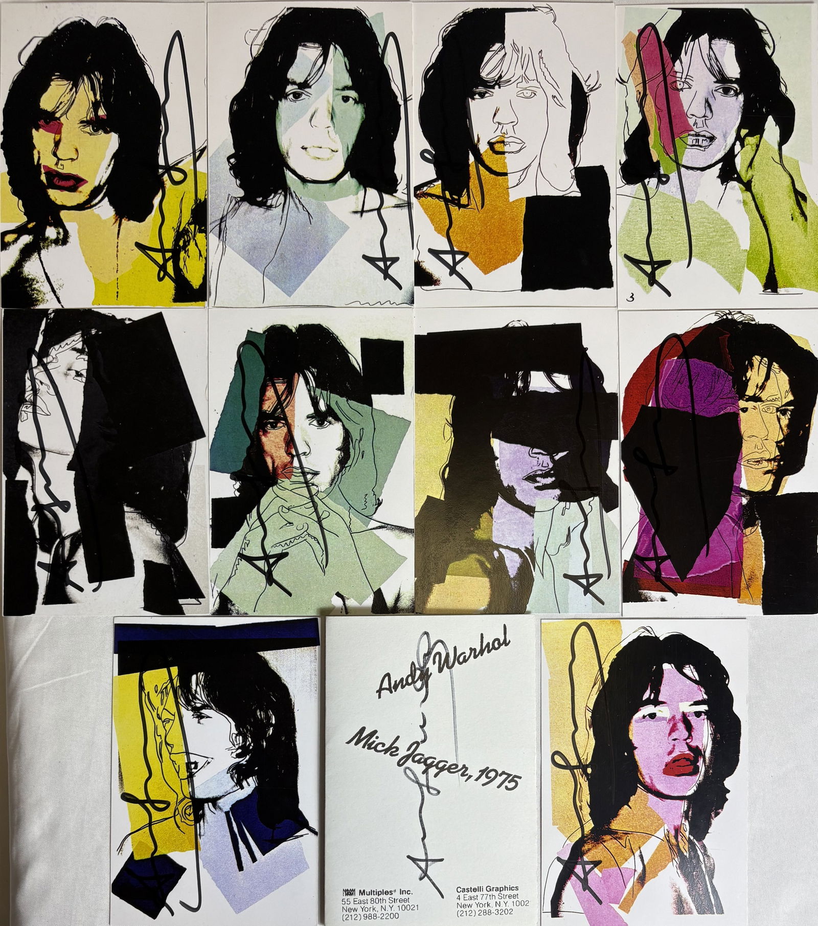 ANDY WARHOL MICK JAGGER PORTFOLIO SET (1 of 4)