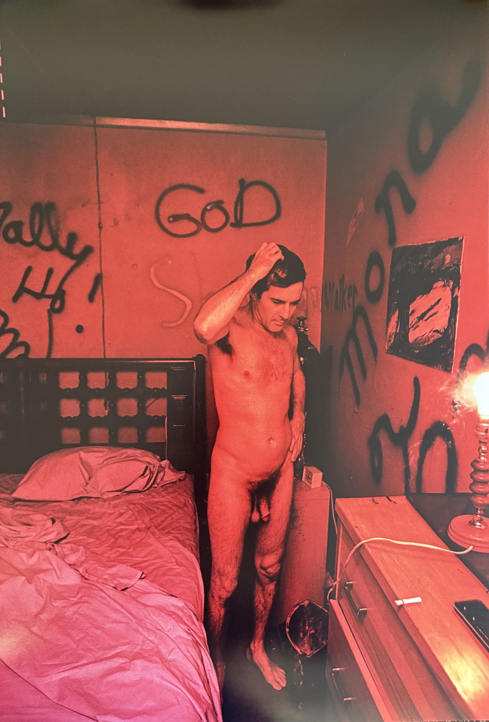 WILLIAM EGGLESTON 'MALE NUDE' PRINT: William Eggleston 'Male Nude' Print measuring at 14.5x21.5 inches. Printed later.