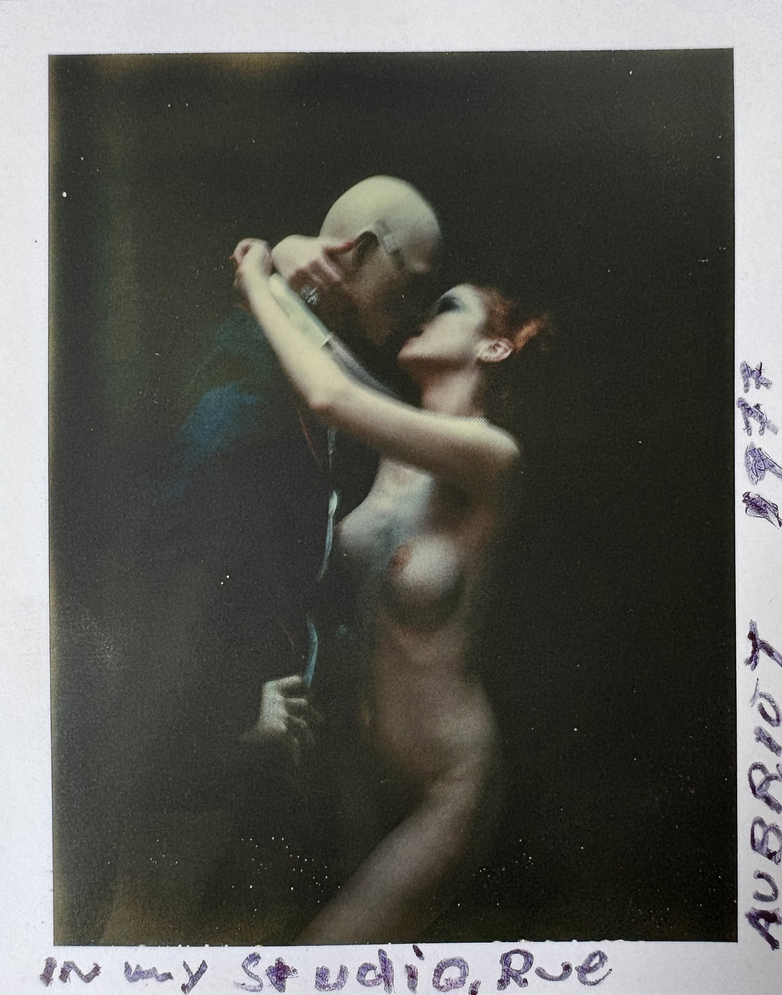 HELMUT NEWTON STUDIO PRINT: Helmut newton Studio Print mounted to board measuring at 5.5x6.75 inches