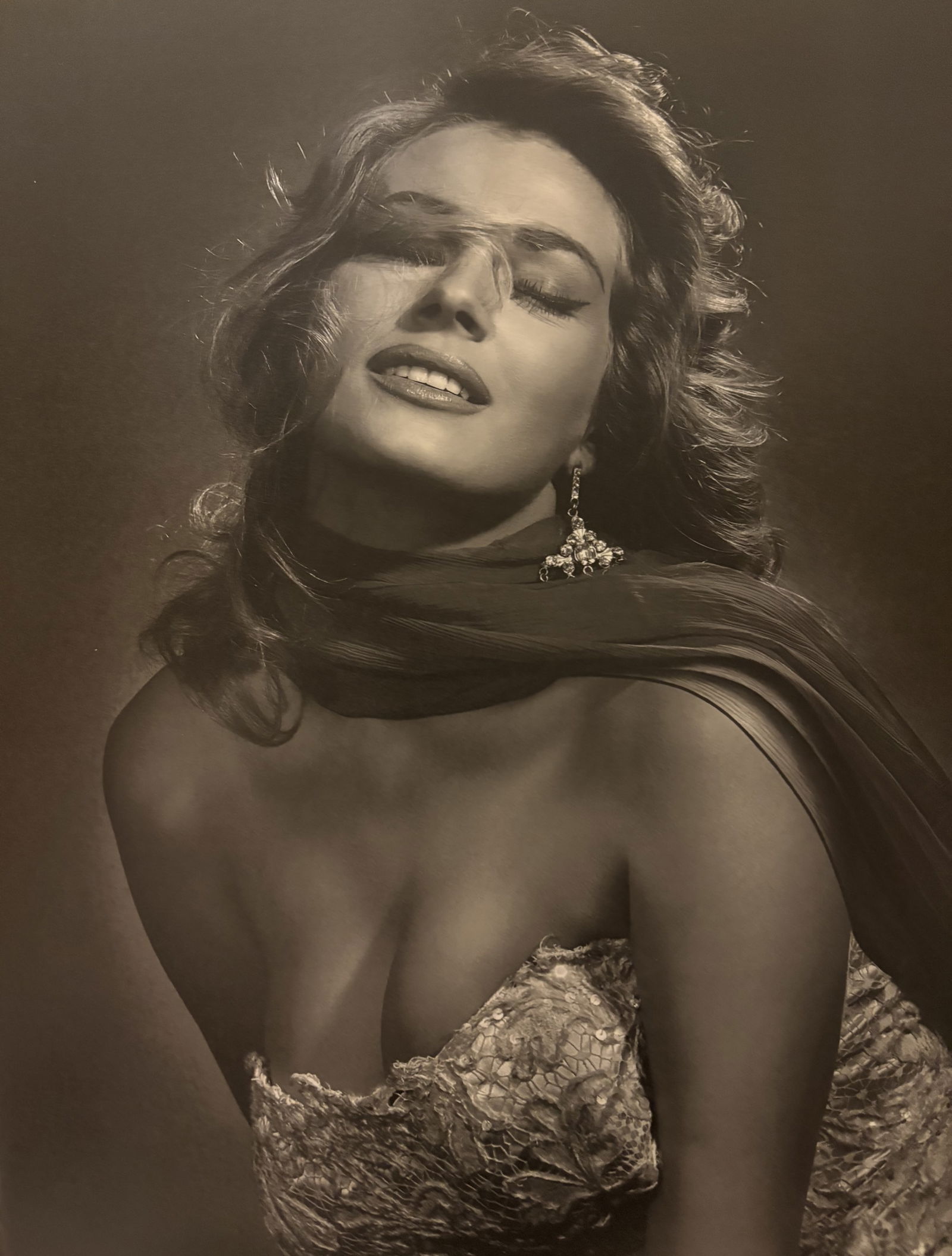 YOUSUF KARSH ANITA EKBERG PHOTOGRAVURE: Yousuf Karsh Anita Ekberg Photogravure mounted to board measuring at 9.5x12.5 inches
