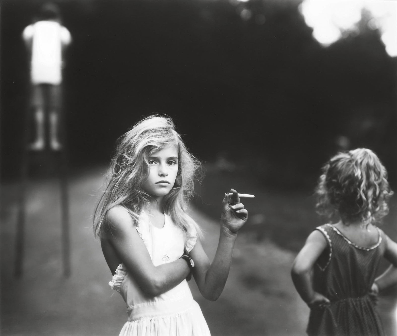 SALLY MANN CANDY CIGARETTE PRINT: Sally Mann Candy Cigarette Print mounted to gatorboard measuirng at 18.75x23.25 inches. Printed later.