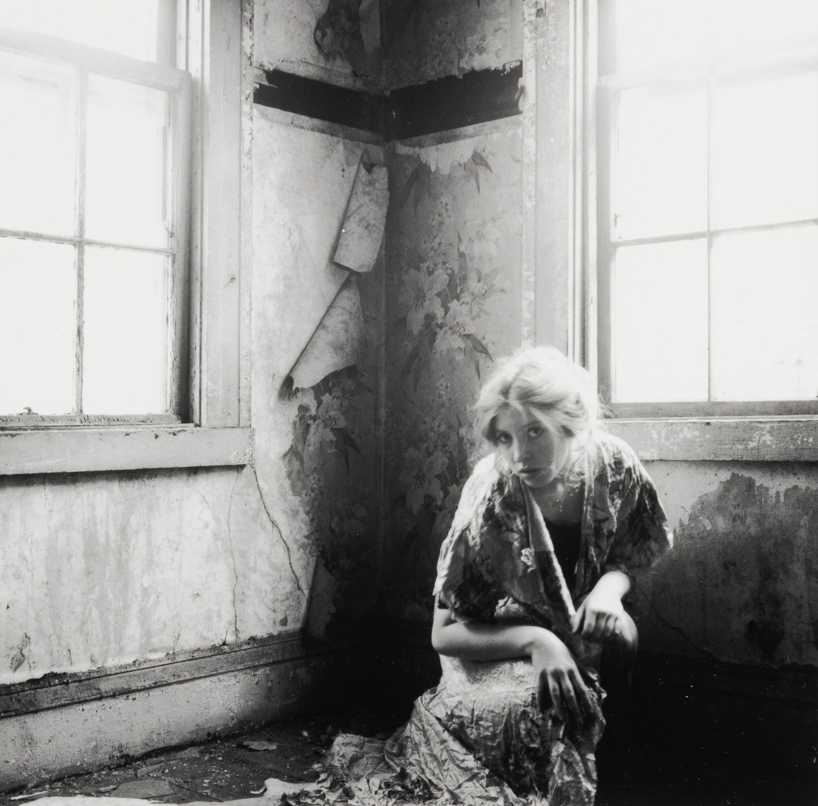 FRANCESCA WOODMAN UNTITLED PRINT: Francesca Woodman Untitled Print mounted to board meausring at 5.5x5.5 inches. Printed later.