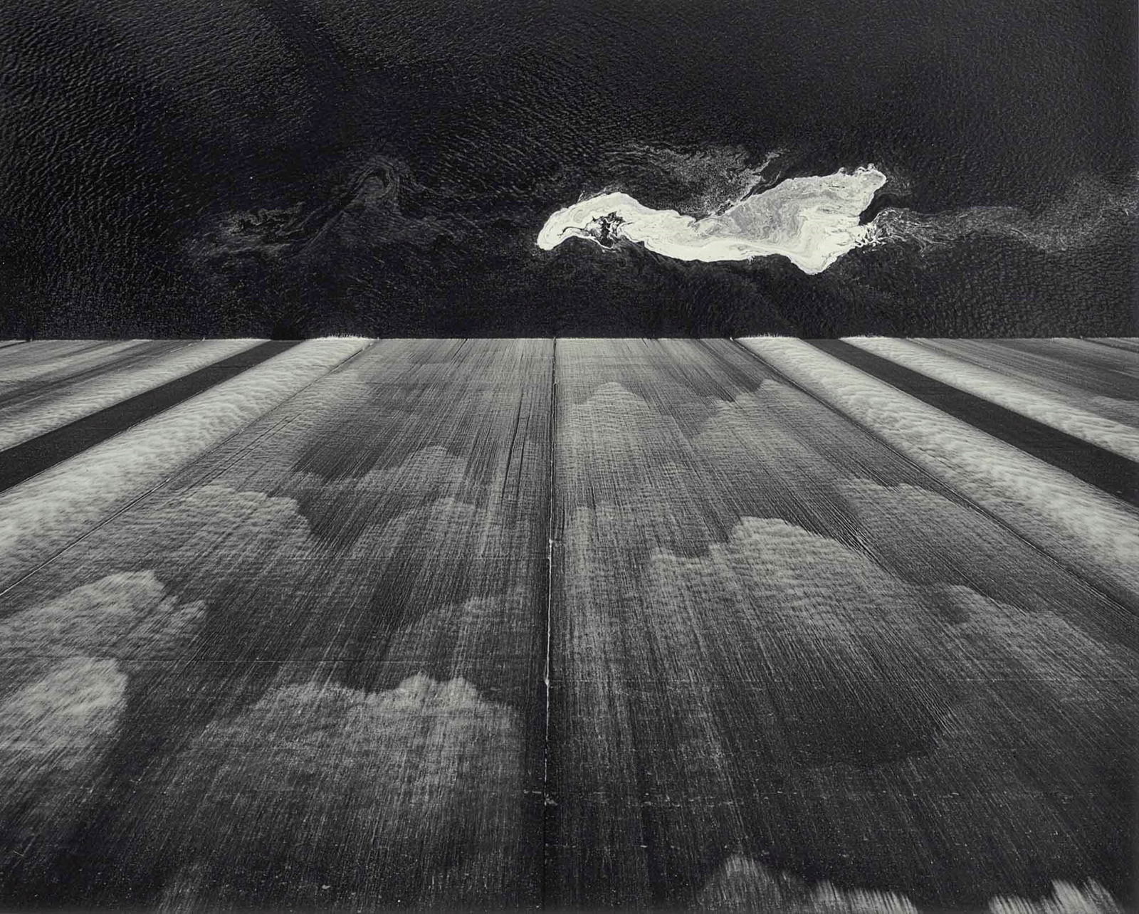 TOSHIO SHIBATA GRAND COULEE PRINT: Toshio Shibata Grand Coulee Print mounted to board measuring at 20x24 inches. Printed later.